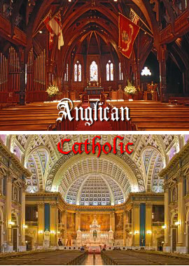 Anglican Vs Catholic Chart